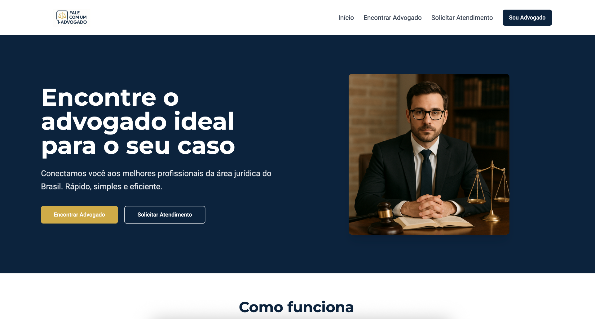 Fale com um Advogado - Plataforma Jurídica