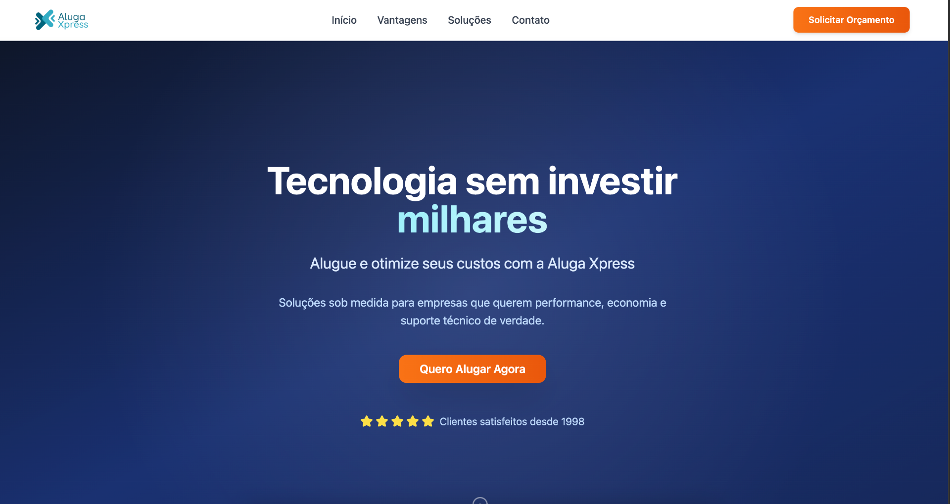 AlugaXpress - Aluguel de Equipamentos